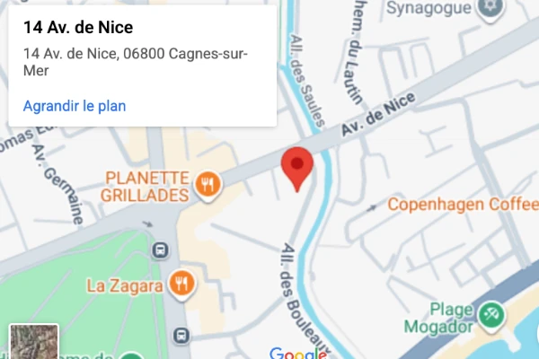 Plan d’accès – La Fabrik Cagnes-sur-Mer